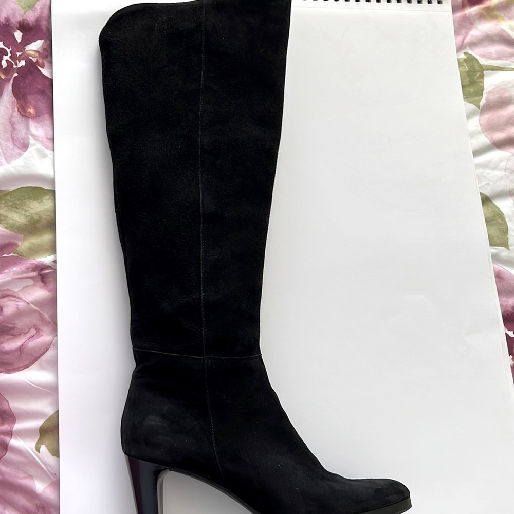 Womens knee length real suede boots Size 41